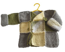 ** HAND KNITTED GREY MULTI