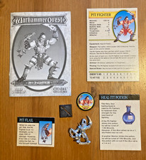 Pit Fighter Warrior Character Pack -No Box Warhammer Quest 1995 - Slight damage