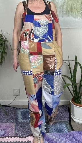 Patchwork dungarees long size - long,