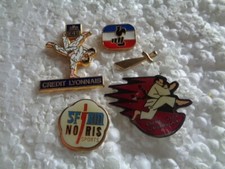 Job lot of 5 Martial arts Judo Karate etc related metal lapel pins