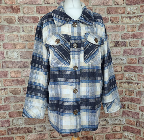 Kensie shacket heavy flannel - shacket,