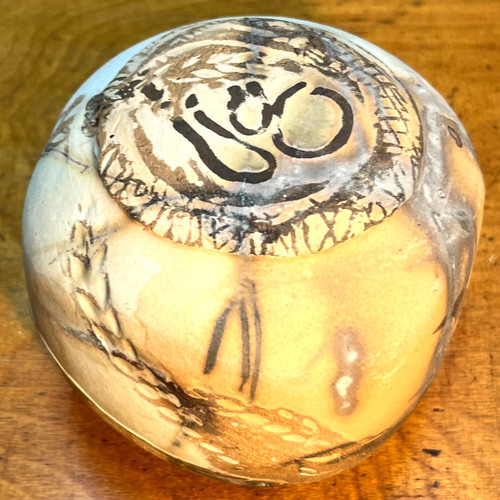 Studio pottery cube - pottery, sculpture