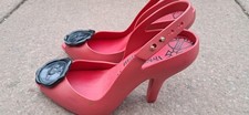 Vivienne Westwood Anglomania Melissa Women's Red Love Shoes Size 4UK 37EU