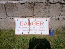 Vintage Enamel Sign Original