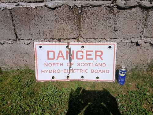 Vintage enamel sign original - enamel,
