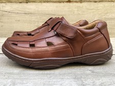 Mens Avenue Brown Faux Leather