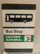 Vintage Bus Stop Sign Eastern