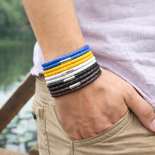 Faux Leather Braided Bracelet