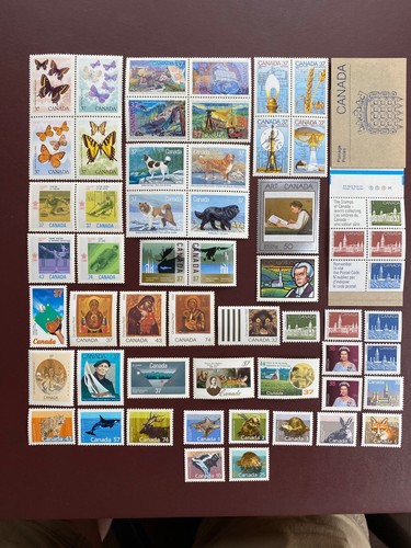 Canada stamps 1988 - -,