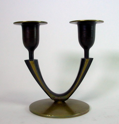 Art deco candlestick - art,