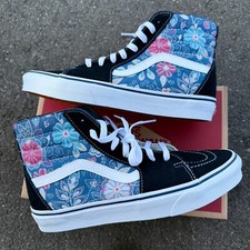 Embroidery Inspired Navy Vans