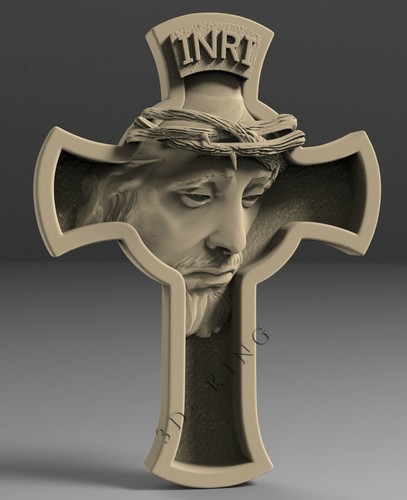 Stl model jesus - 3d, cross