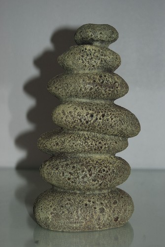 Aquarium tall pebble rock - pebble,