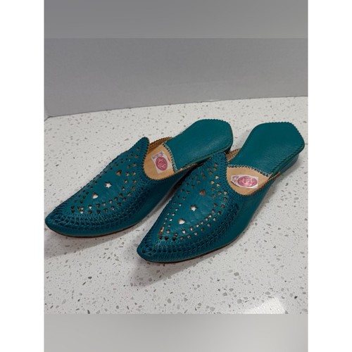Moroccan leather babouche - moroccan,