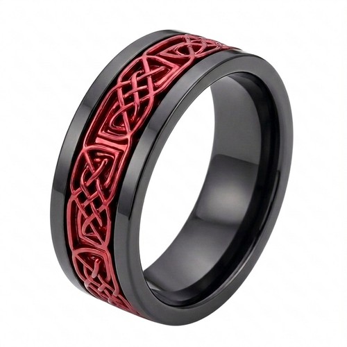 Red viking spinner ring - viking,