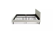 Single Bed Frame White Faux