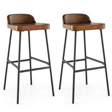 Set of 2 Industrial Bar Stools