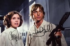 Fisher & Mark Hamill Signed