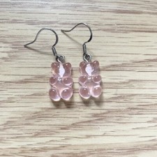 New Pink Gummy Bear Earrings