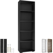 Tall Bookshelf | 5 Shelf Wall
