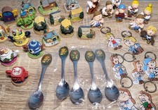 Vintage Tetley Tea Collectables Band Players Houses Tea Pots Spoons Key Rings