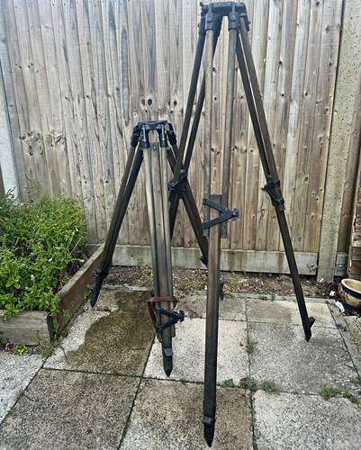 Vintage wooden field tripods