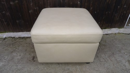 Ekornes leather footstool foot