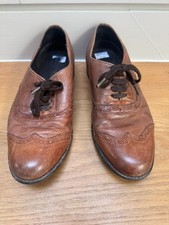 Brown Ladies Leather Brogues – Size 6  /39– Gently Worn with a scuff on heel 