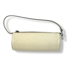 Louis Vuitton Soufflot White Epi Leather Mini Pochette Handbag