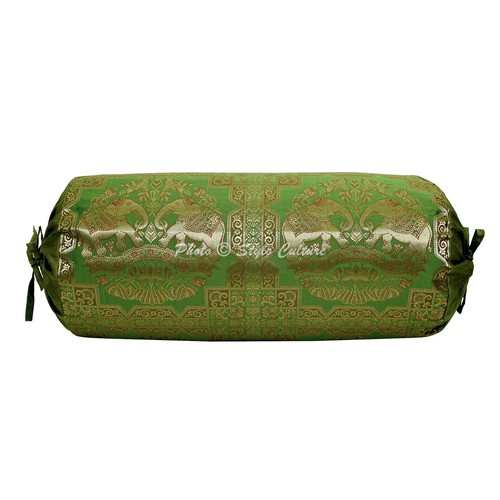 Brocade jacquard bolster cover - brocade,