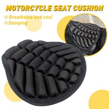 Motorcycle Seat Cushion Anti-Slip 3D Motorbike Gel Pad Waterproof for Long Rides