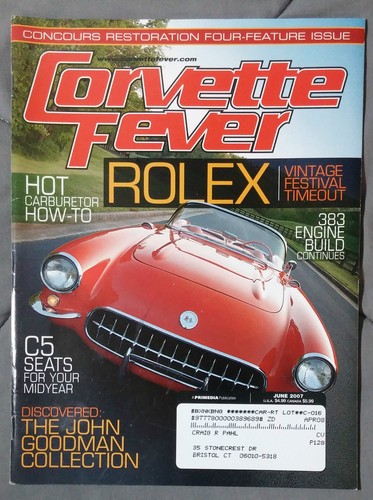 Corvette fever magazine - corvette,
