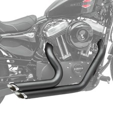 Short Shot Exhaust Pipes for Harley-Davidson Sportster Forty-Eight 48 10-13 blk.