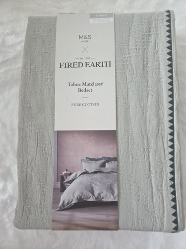 Fired earth matelasse 2 - earth, (m&s)