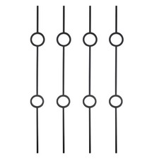 Black iron twin - iron, circle