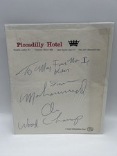 Muhammad Ali Signed Hotel Page
