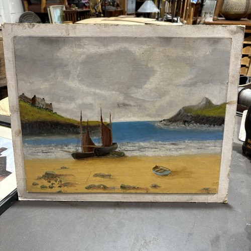 Vintage oil painting board - painting,