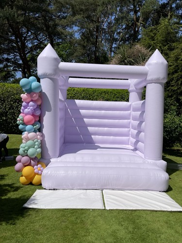 Pastel purple bouncy castle - pastel,