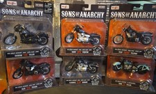 Complete 6/6 Maisto SONS OF ANARCHY Harley-Davidson motorcycle set diecast 1/18