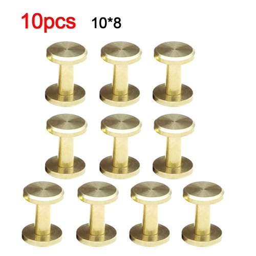 10pcs brass solid rivet - brass, belt