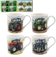 4 Vintage Tractor Fine China