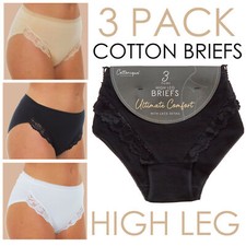 Ladies High Leg Briefs