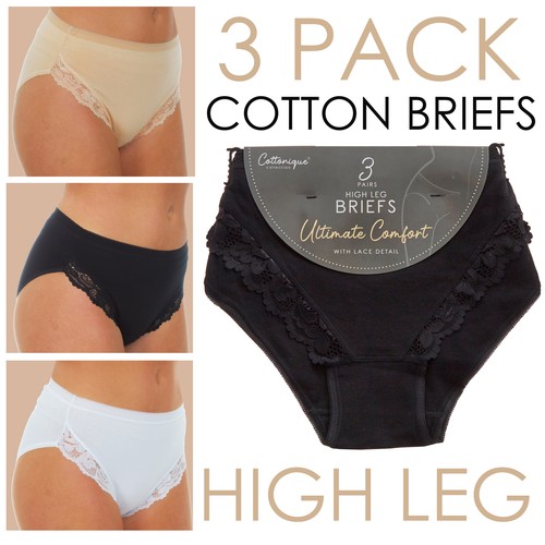Ladies high leg briefs - ladies,