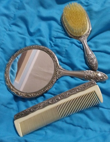 Vintage silver plated hand - silver,
