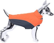 Waterproof Warm Dog Jacket Small Easy Closure Step in Puppy Coats MEDIUM Orange