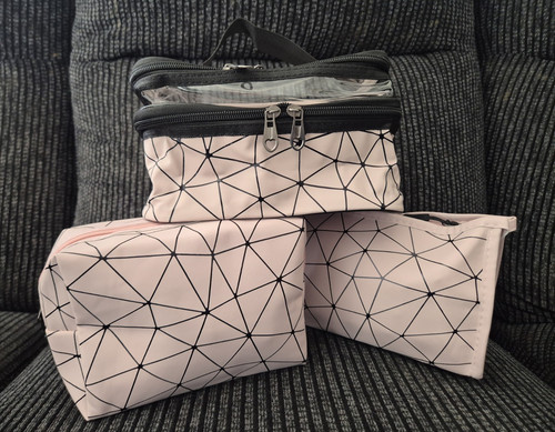 Job lot pink pvc geometric - pink,