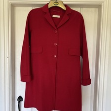 S Max Mara Red Wool Unlined