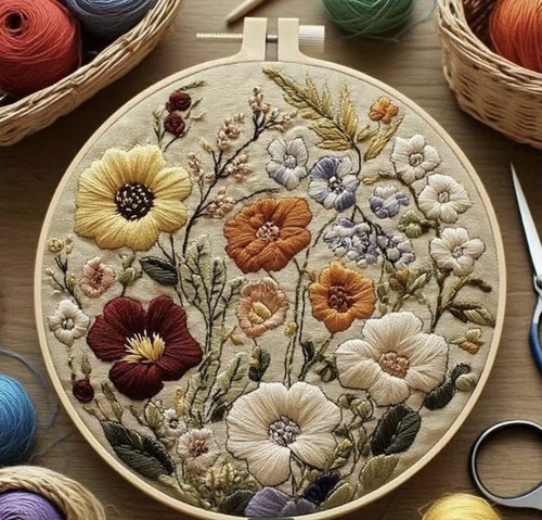 Embroidery kit garden - embroidery,