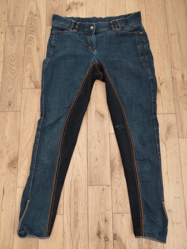 Hkm womens blue breeches - womens, size