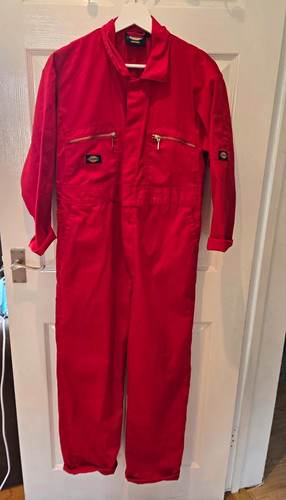 Dickies redhawk red boilersuit - redhawk,